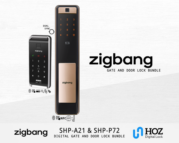 Zigbang Digital Lock SHP-P72 and Zigbang SHP-A21