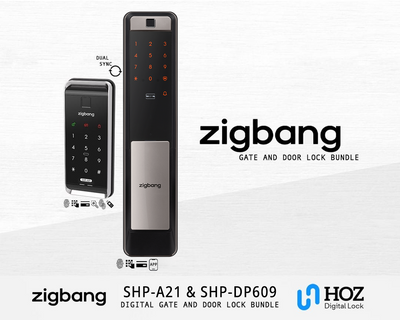 Zigbang Digital Lock SHP-DP609 and Zigbang SHP-A21