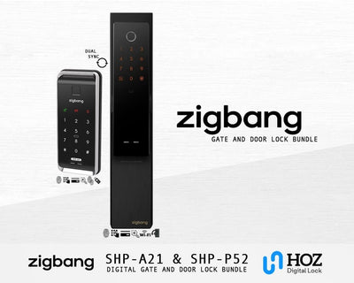 Zigbang SHP-P52 and Zigbang SHP-A21 Digital Lock Bundle