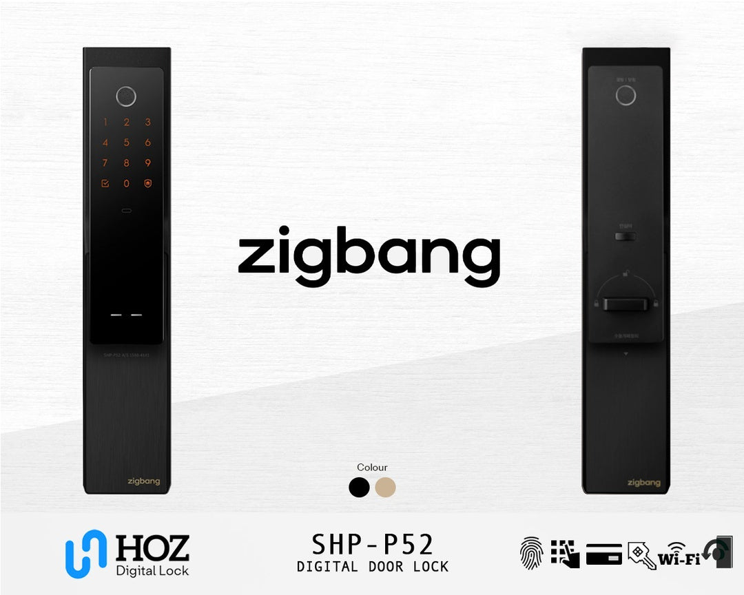 Zigbang SHP-P52 Digital Door Lock | Mortise Lock SG – Hoz